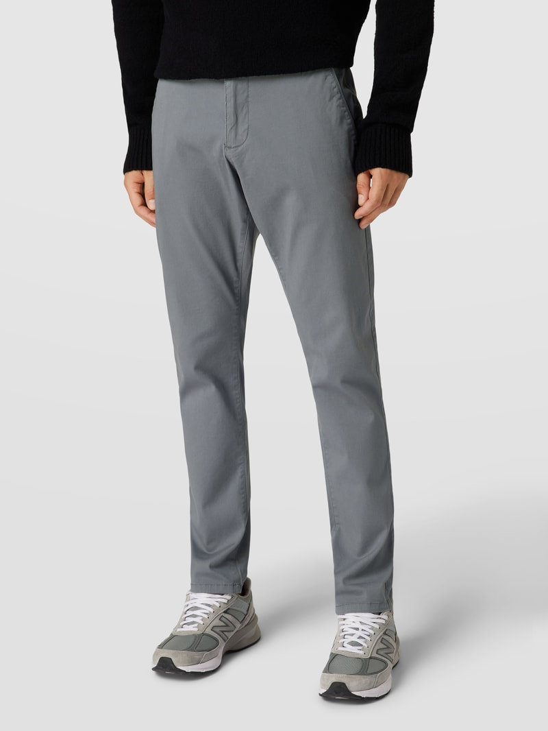 Super Slim Fit Chino mit Handytasche in mittelgrau