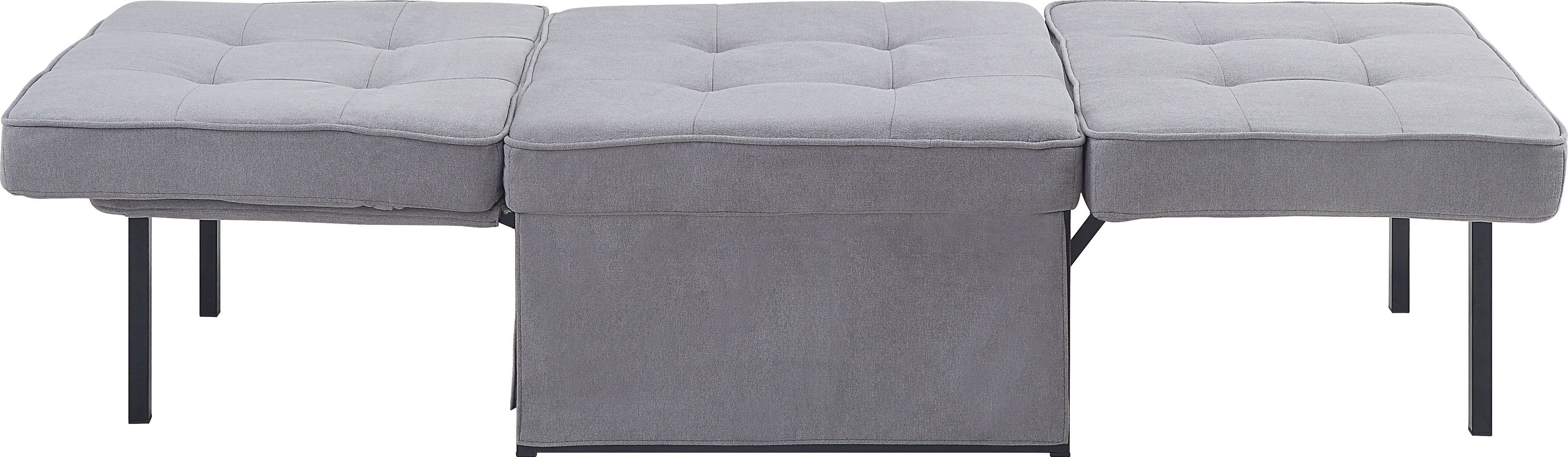 ATLANTIC home collection Schlafsofa Finn, wandelbar zum Loungesessel, Relaxliege und Gästebett, inkl. Kissen