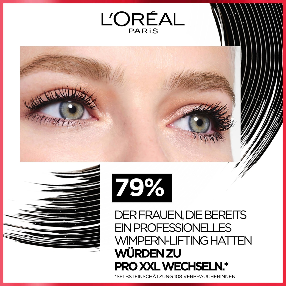 Mascara PRO XXL Lift Schwarz, 12 ml