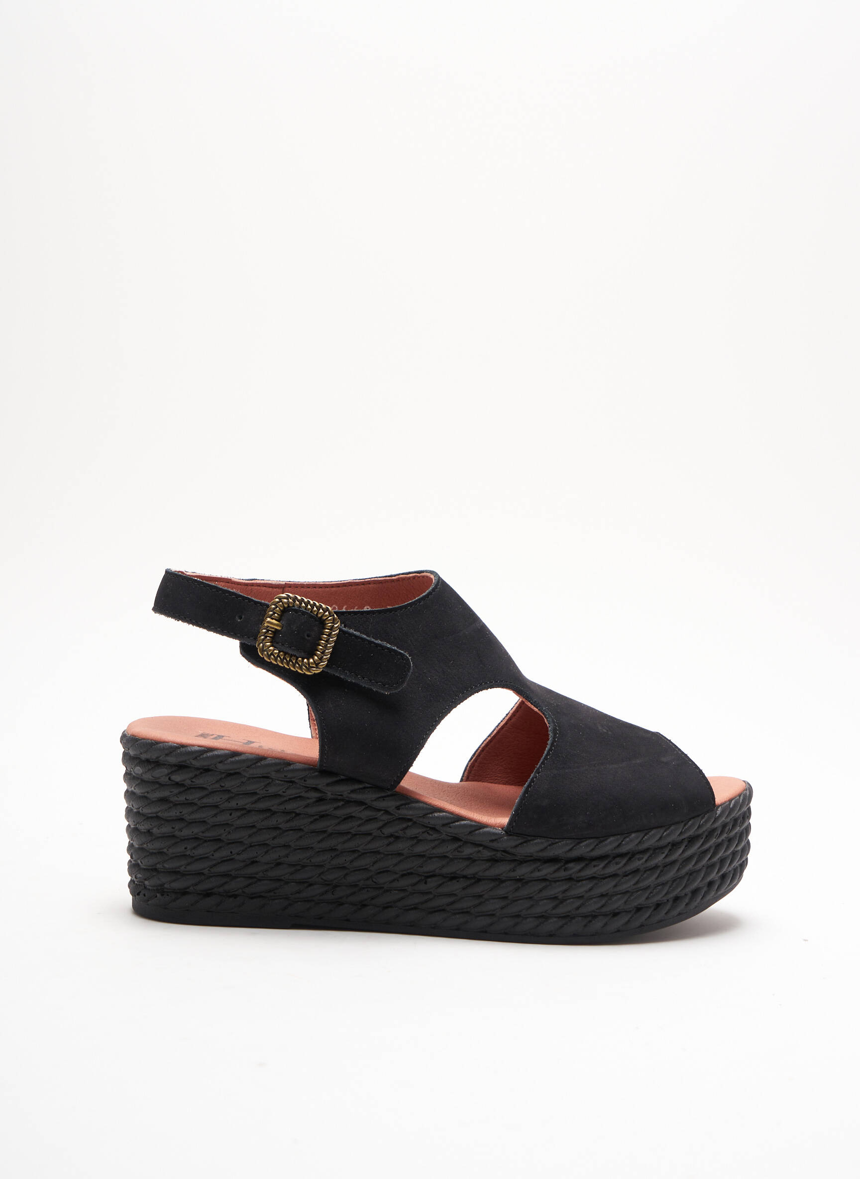 Hirica Sandales Nu Pieds Femme couleur noir