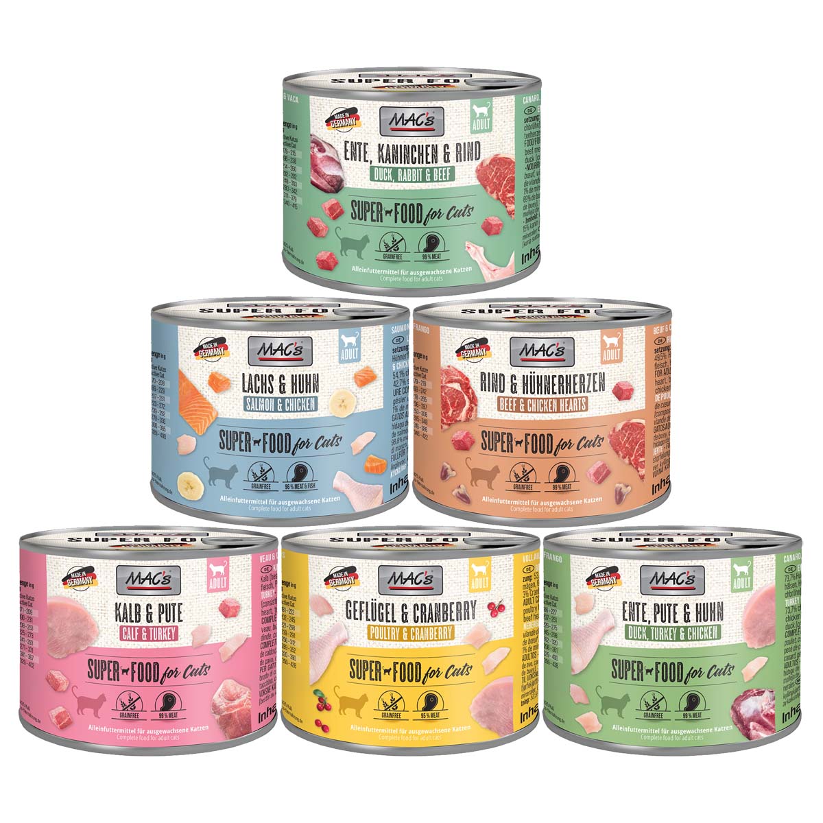 MAC's Cat Fleischmenü 6er Multipack 
