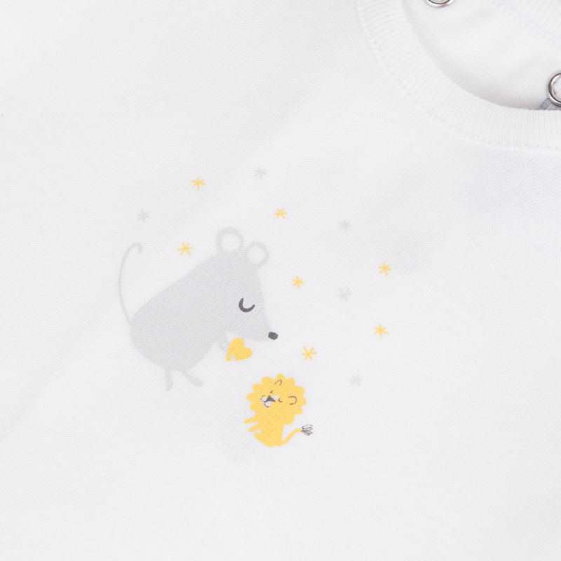 Ensemble bi matière vichy jaune naissance Absorba