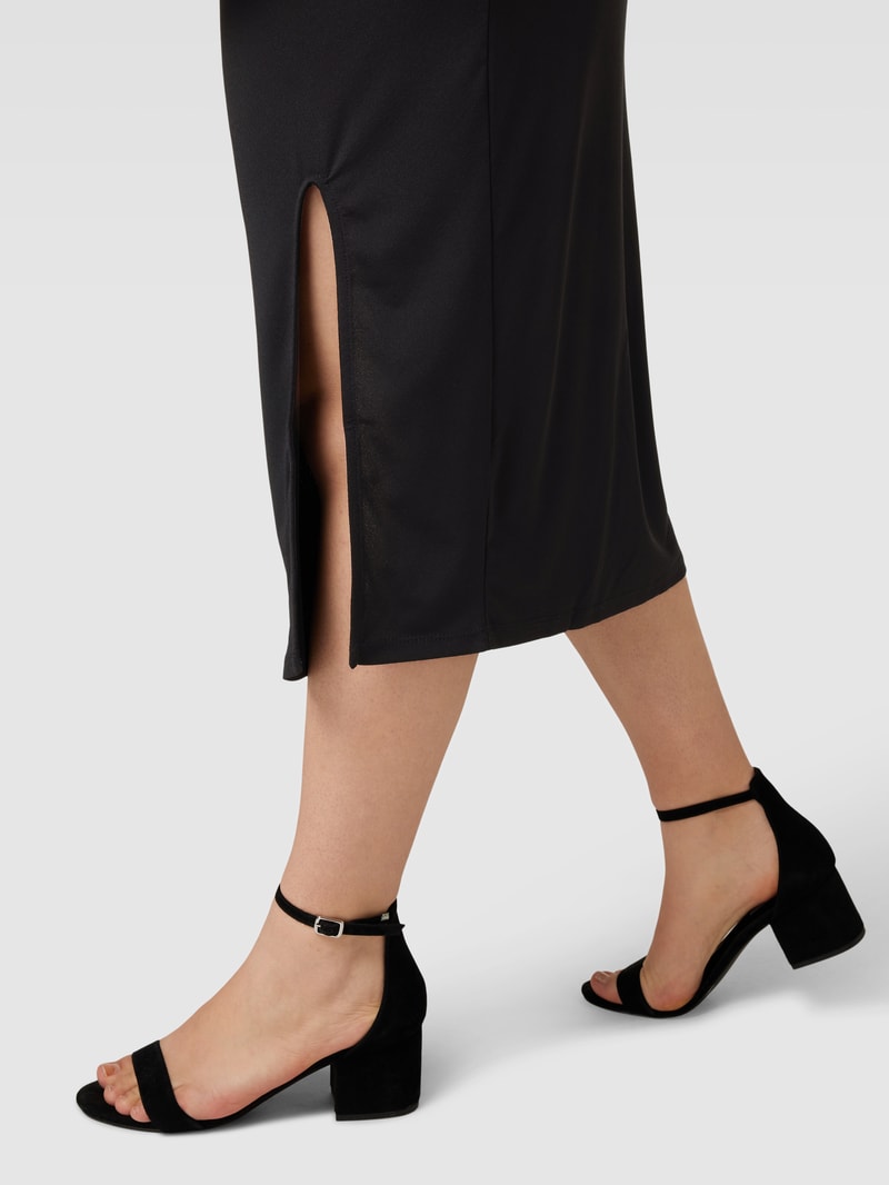 PLUS SIZE Midirock von Evoked Vila Modell 'VIBORNEO' in schwarz