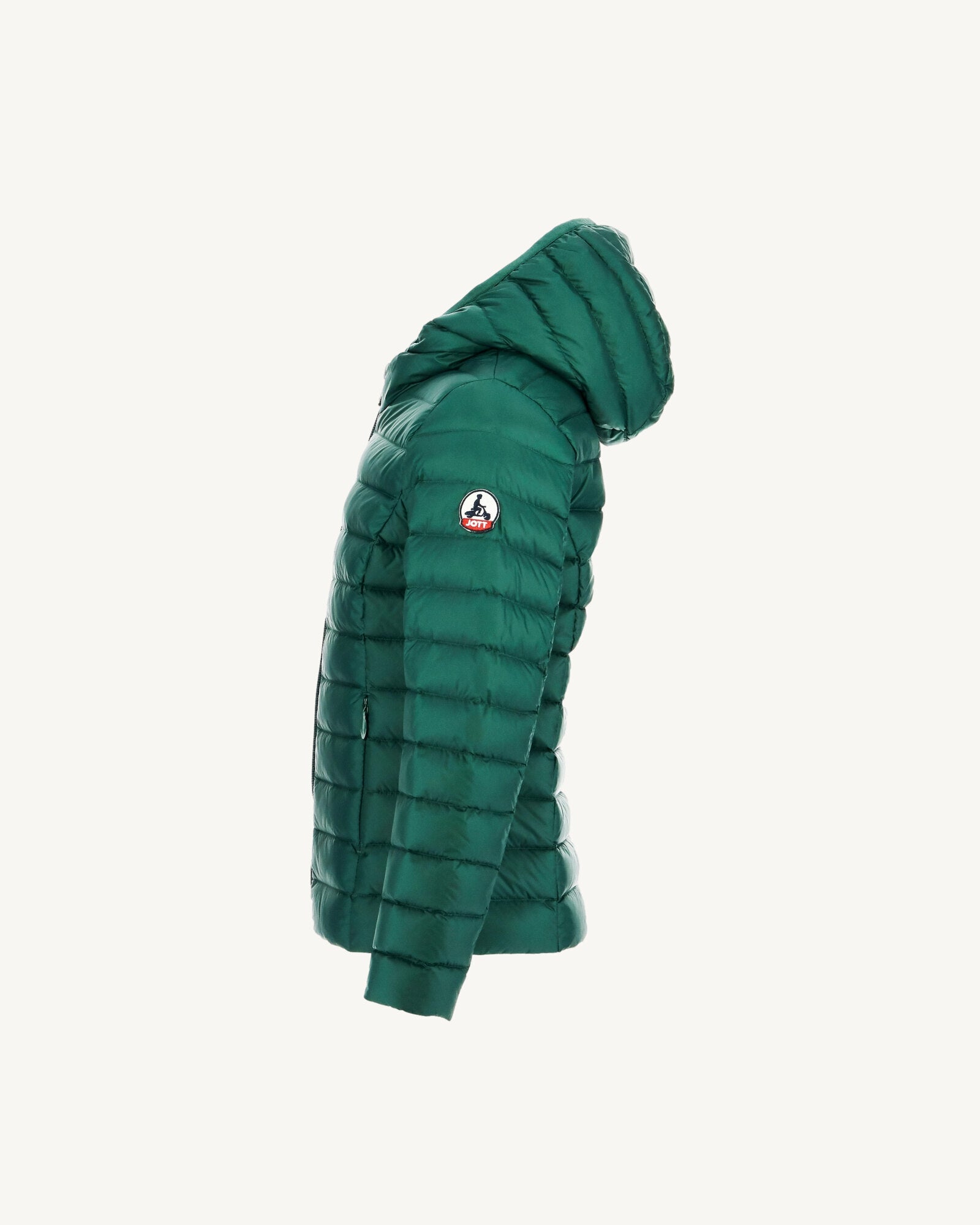 Doudoune légère à capuche enfant Vert foncé Carla