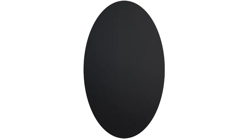 Securit Kreidetafel aus selbstklebender schwarze Folie oval