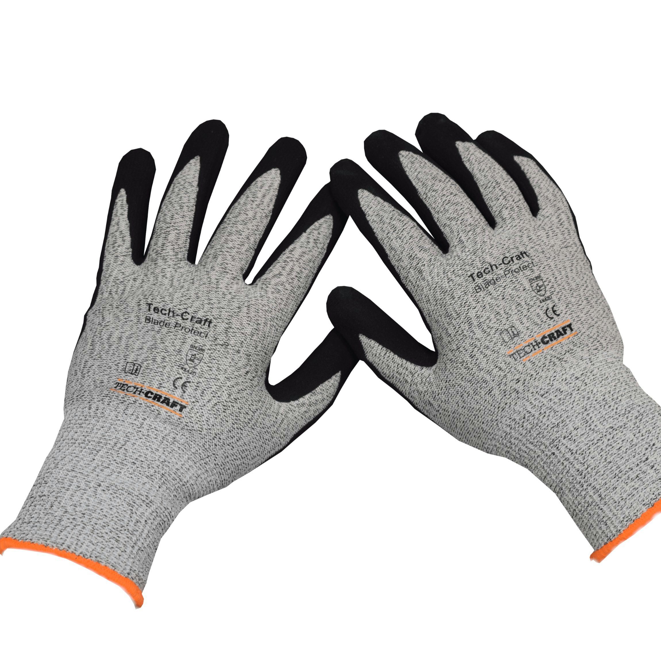 TECH-CRAFT Schnittschutzhandschuhe Schnittschutzhandschuh Blade Protect Gr. 10 (3er Set) Touchscreen-Finger