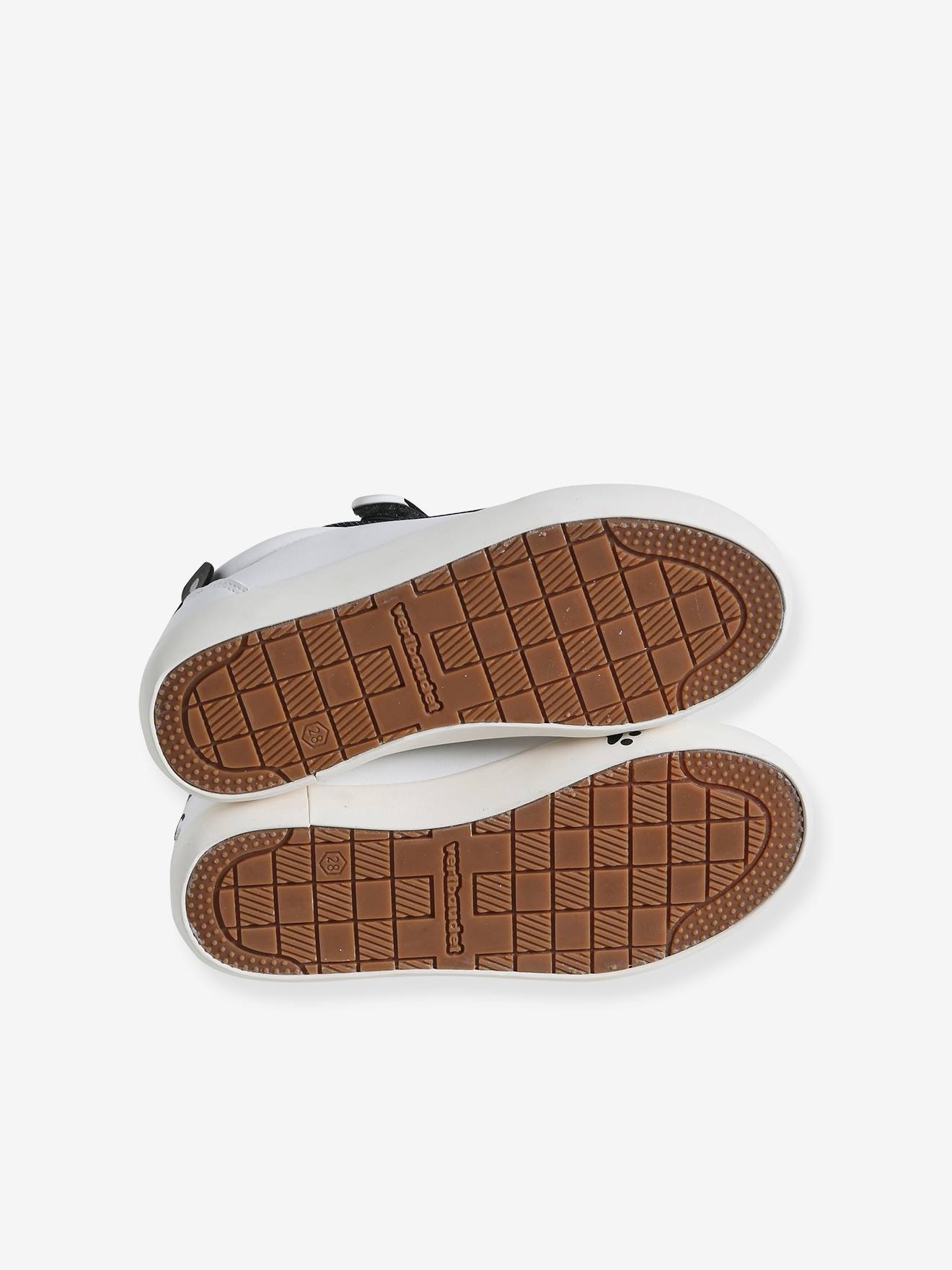 Vertbaudet Kinder Sneakers mit Anziehtrick - weiß