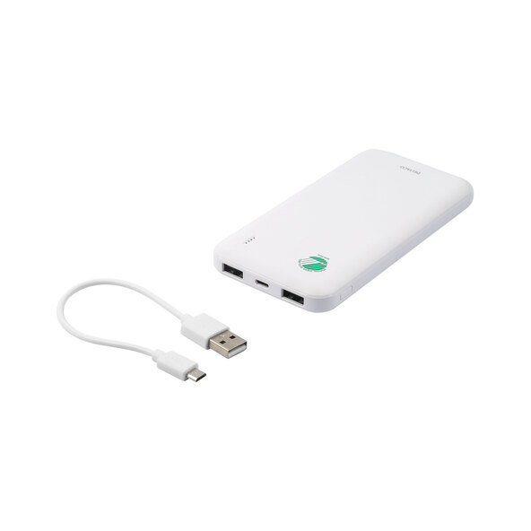 Powerbank PB-S1000 mit 10.000 mAh und 2x USB-A
