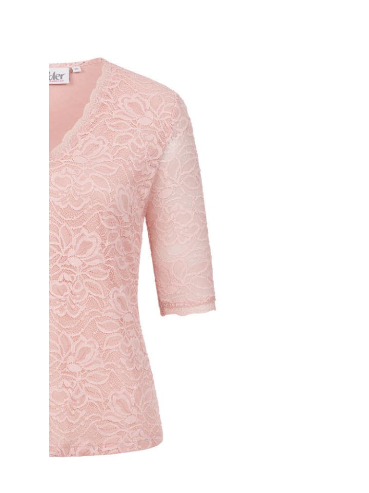 Nübler Trachtenblse kurzarm Frieda in Rose günstig kaufen