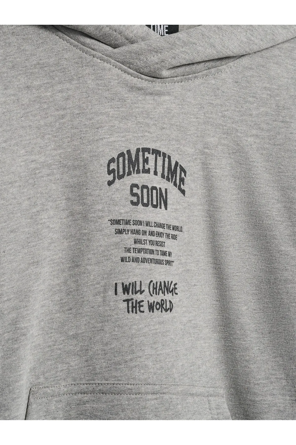 Sometime Soon  Sweatshirt - Grau - Regular Fit