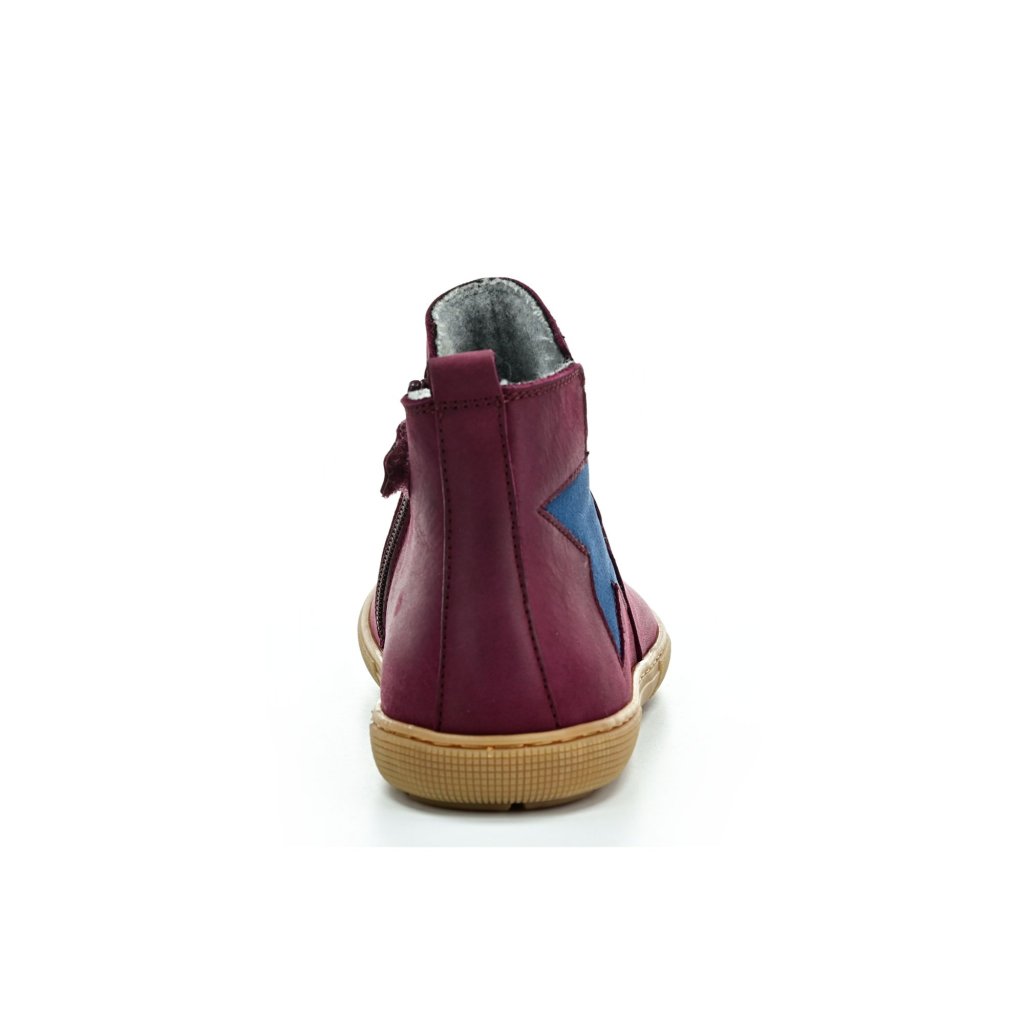 Koel4kids Dana Hydro Merinowolle Bordeaux AD Chelsea Barfußschuhe