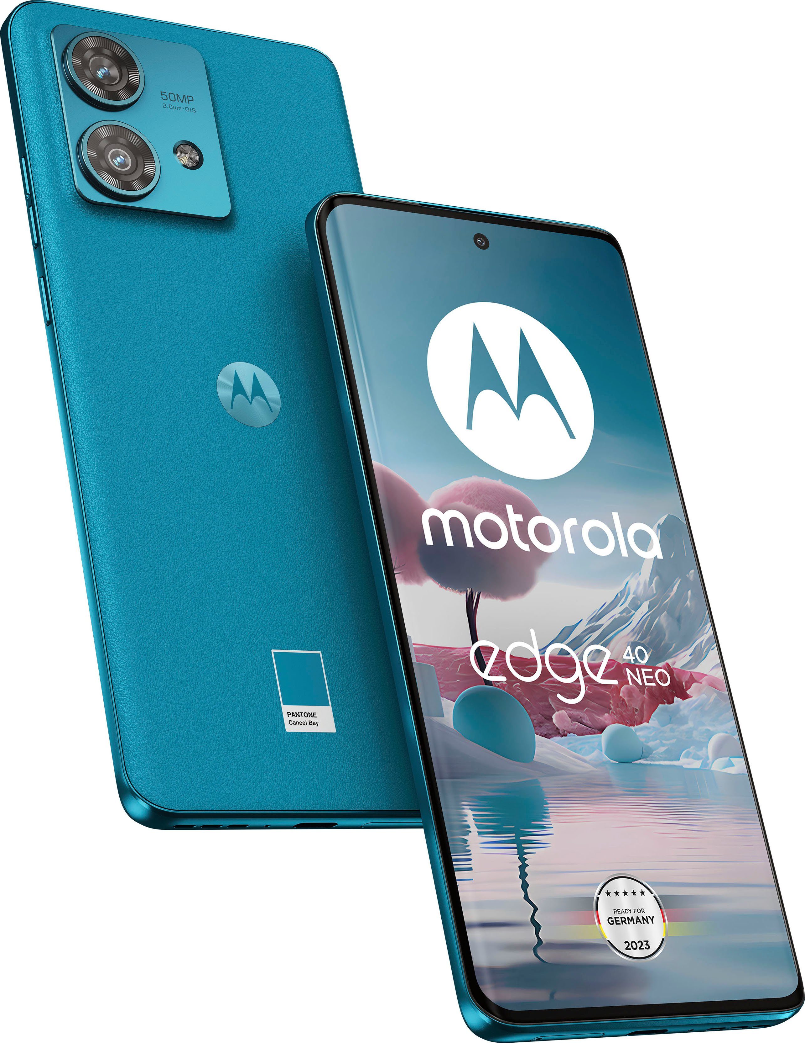 Motorola edge 40 neo, 256 GB Smartphone (16,64 cm/6,55 Zoll, 256 GB Speicherplatz, 50 MP Kamera)