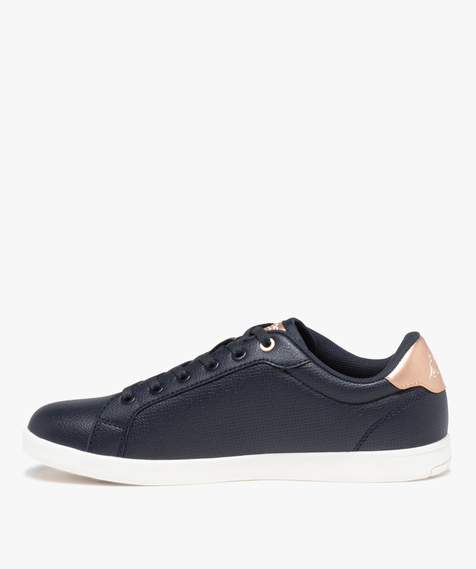 Baskets femme unies avec microperforations – Kappa Lena marine | GEMO