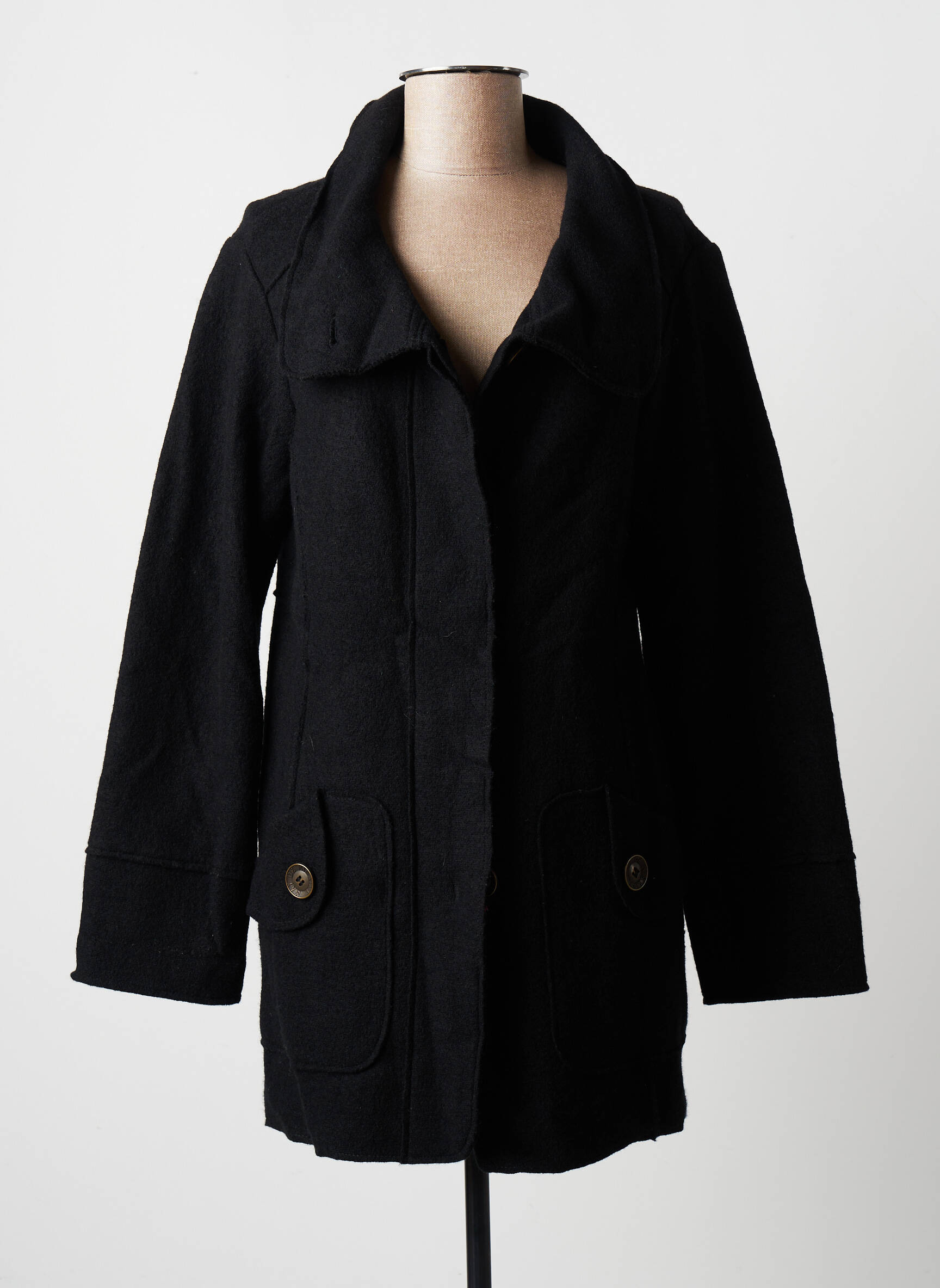 Mat De Misaine Manteaux Longs Femme couleur noir