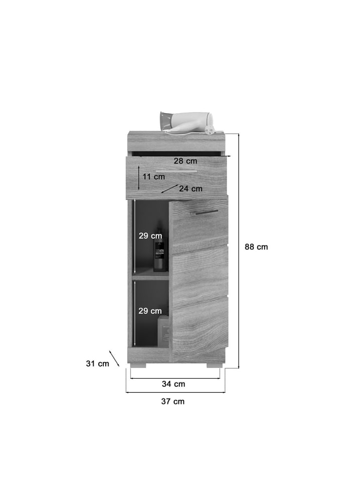 ebuy24 Rauchfarbenen 37 x 31 cm günstig kaufen onesize