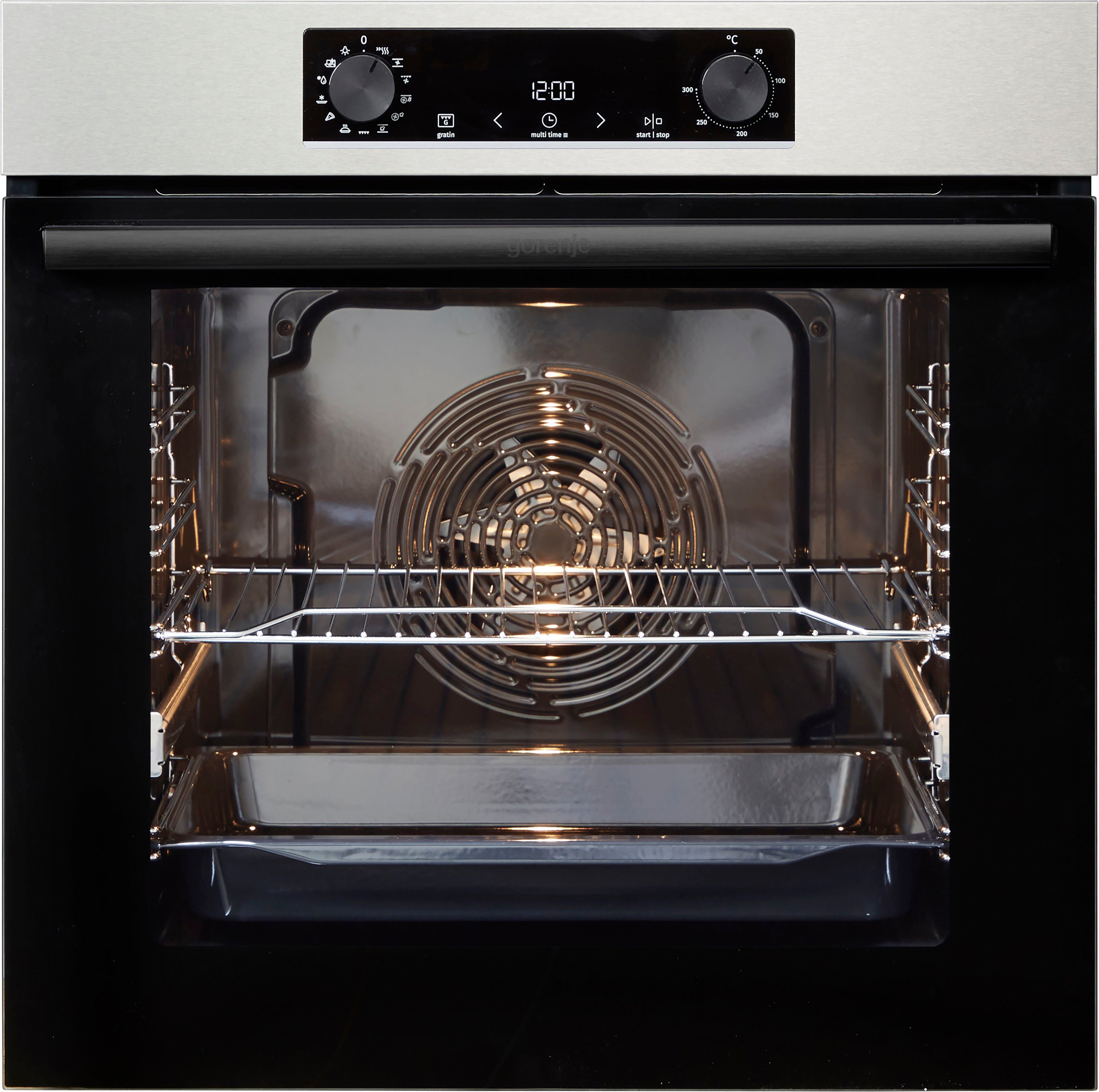 GORENJE Backofen-Set Pacific Backofen-Set Basic Induktion 2021, mit 1-fach-Teleskopauszug, Aqua Clean, AirFry Backofen & Induktionskochfeld