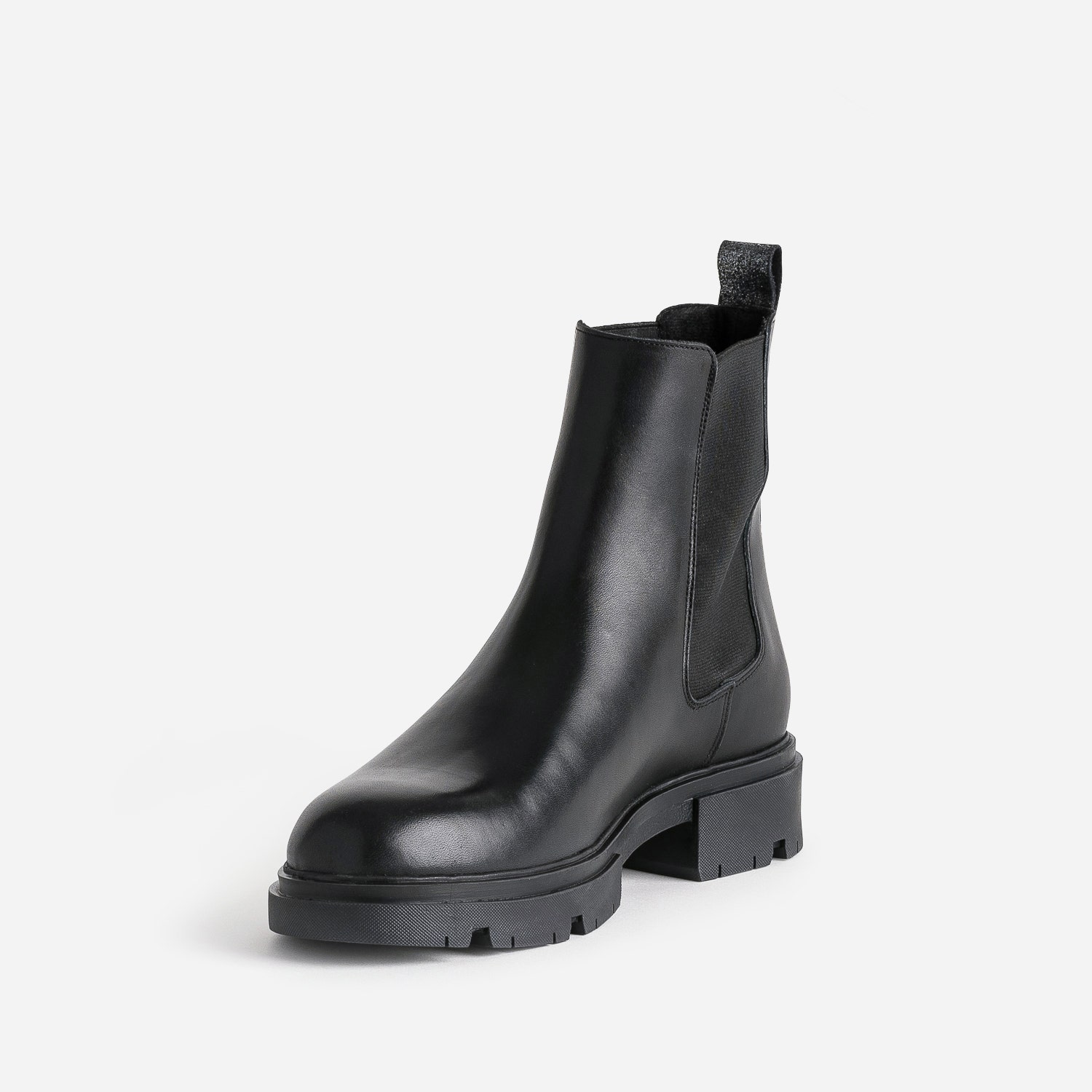 Chelsea boots TEXTO noir éco-conçu en cuir