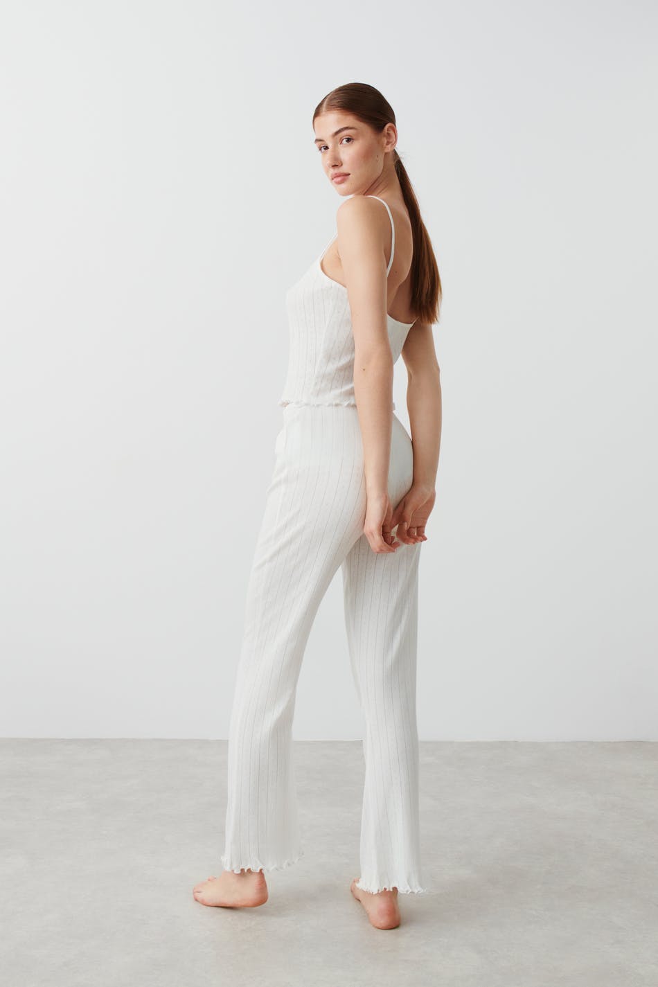 Pointelle trousers