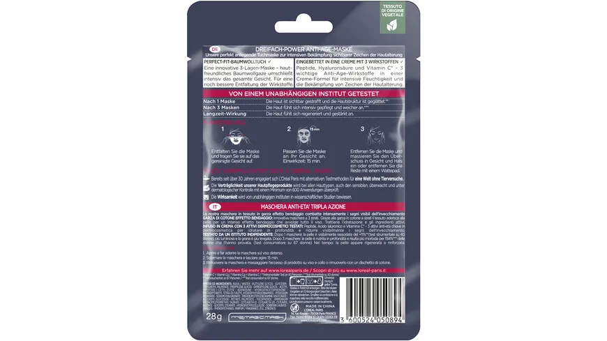 L'Oréal Paris Revitalift Laser X3 Tuchmaske