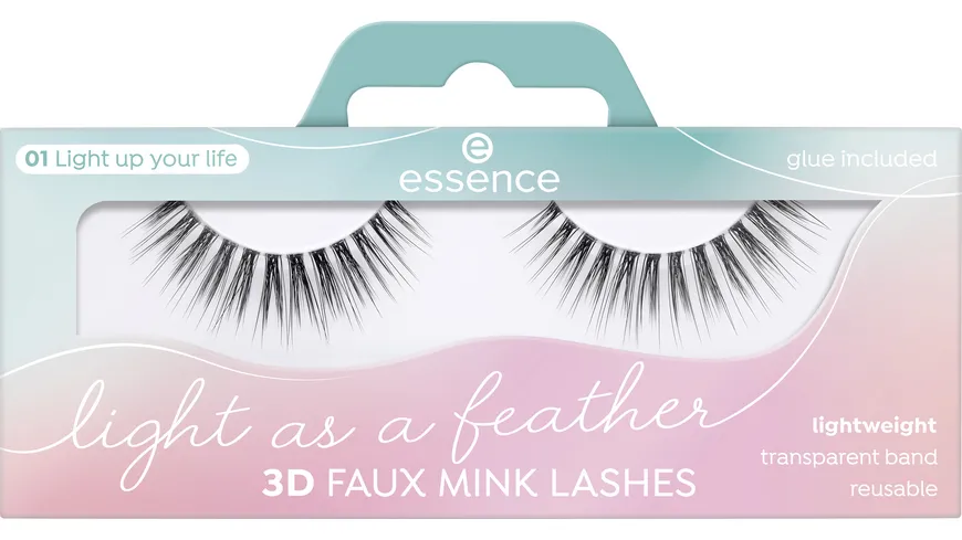 essence Light as a feather 3D faux mink lashes light up your life