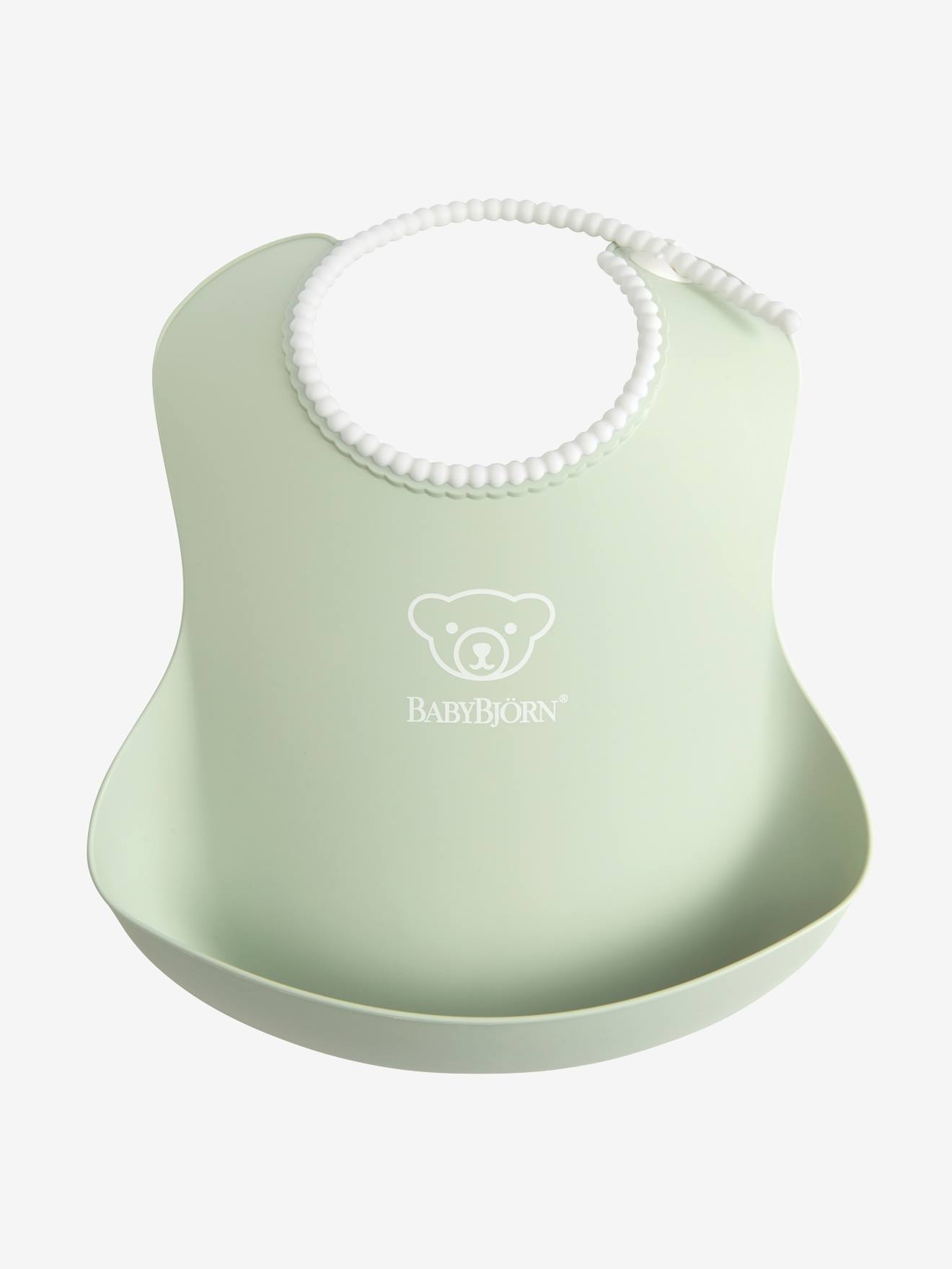 Bavoir avec récupérateur BabyBjörn bleu pastel