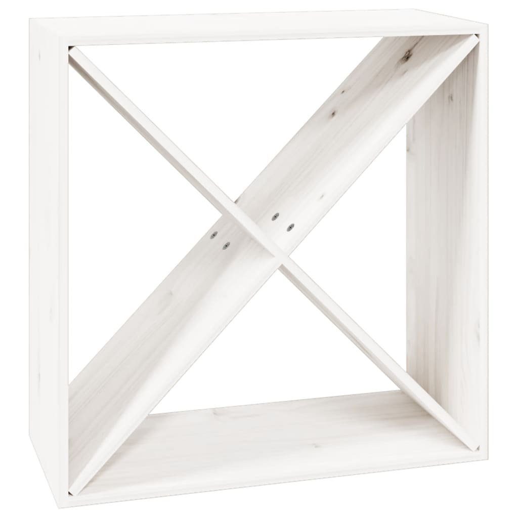 Tapferer Ping Weinregal Weinregal 62x25x62 cm Massivholz Kiefer, 1-tlg.