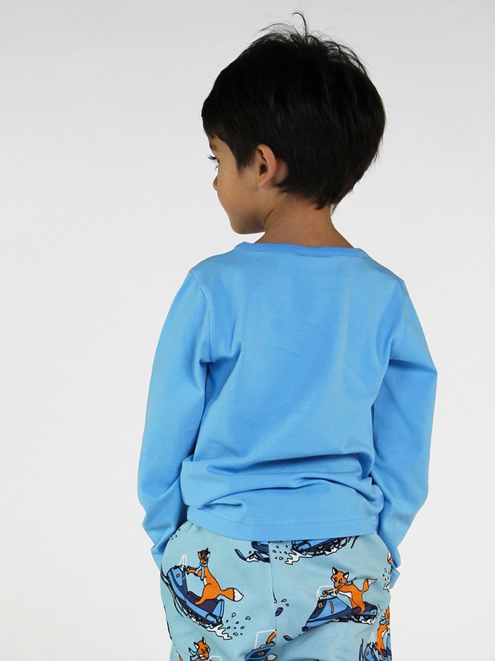 Småfolk Longsleeve in Blau/ Gelb günstig kaufen
