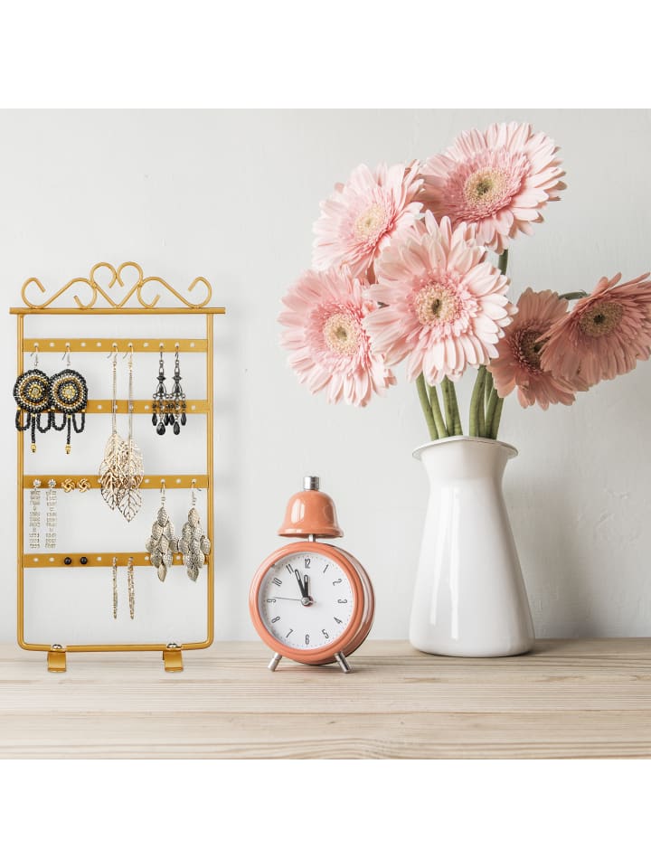 relaxdays Ohrringhalter in Gold günstig kaufen onesize