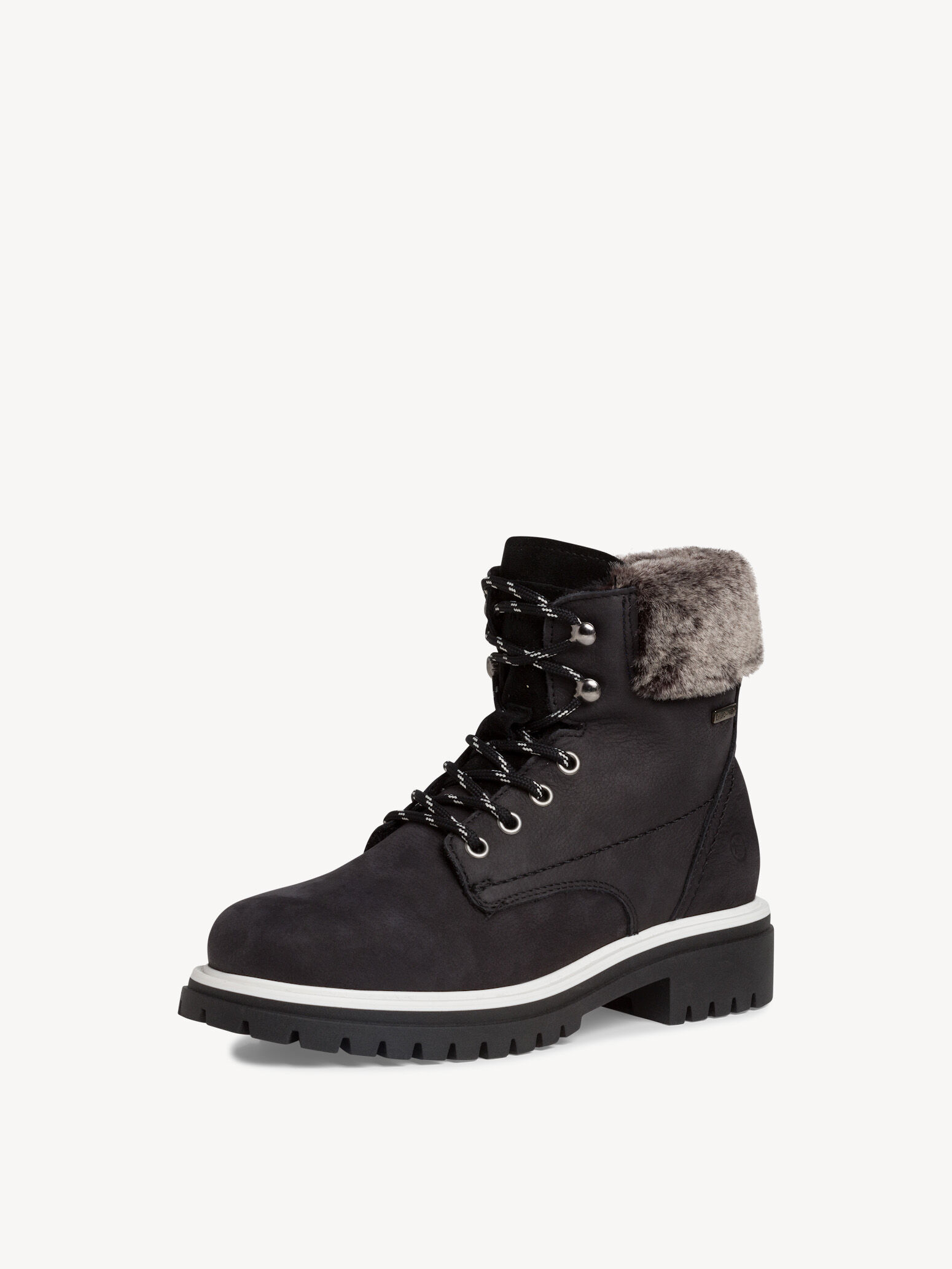 Bottine en cuir - noir doublure chaude