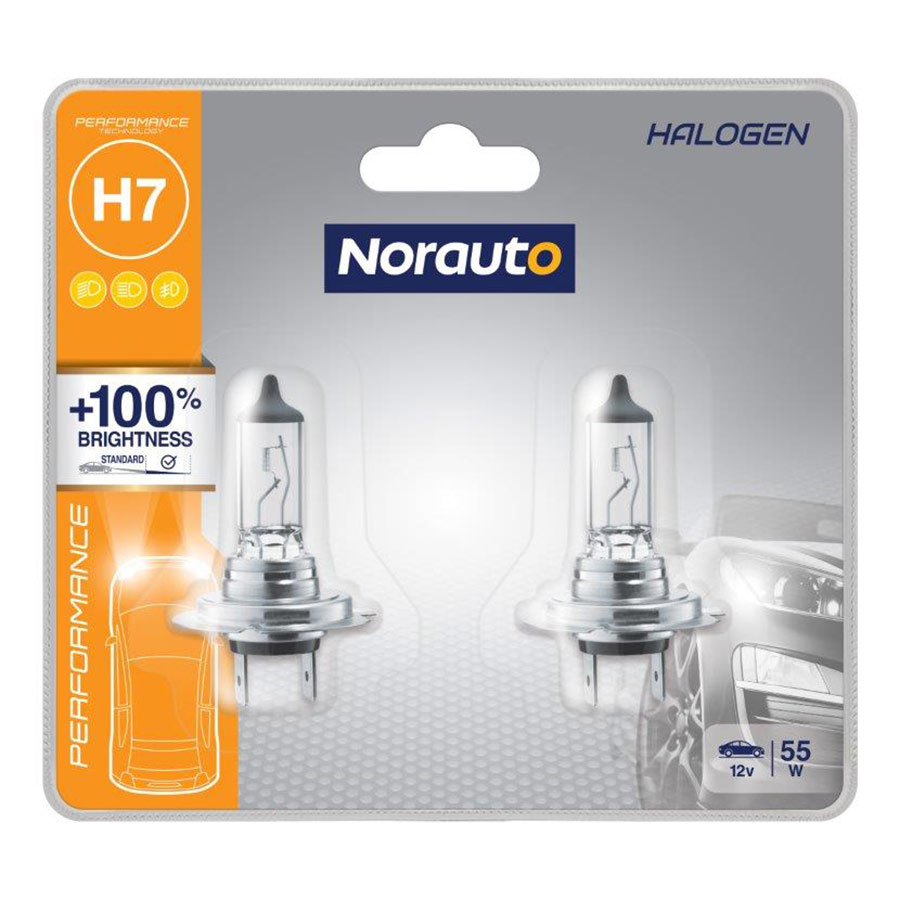 Norauto H7 Performance +100% Glühlampen, 2 Stück - ATU