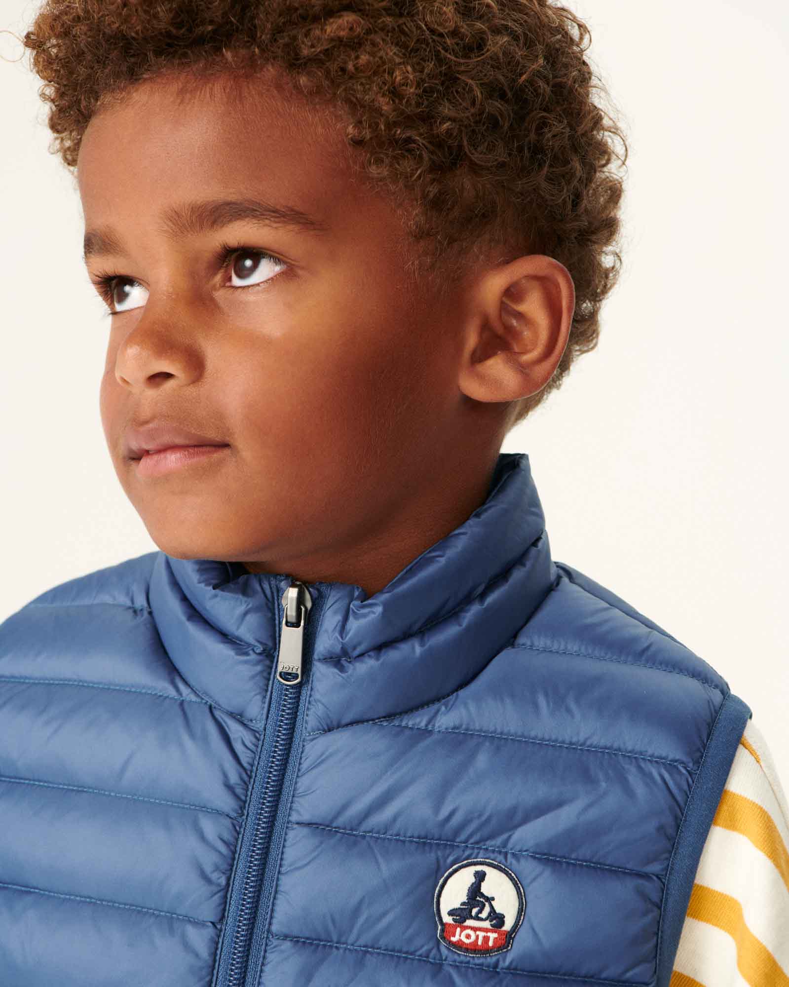 Doudoune sans manches enfant Bleu jeans Zoe