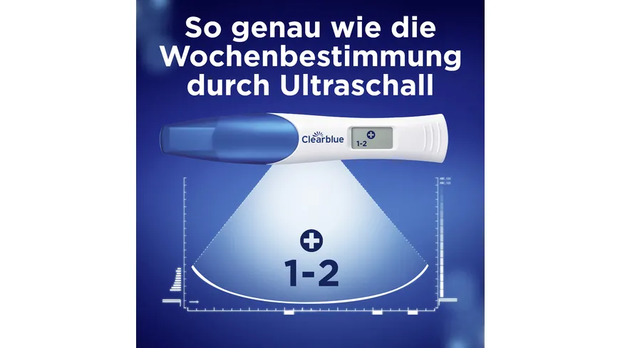 Clearblue Schwangerschaftstest Anzeige der Wochen DIGITAL