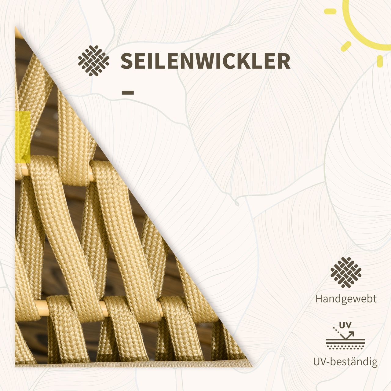 Outsunny 4 tlg. Gartenmöbel-Set mit 1 Couchtisch 2 Sesseln 1 Doppelsofa
