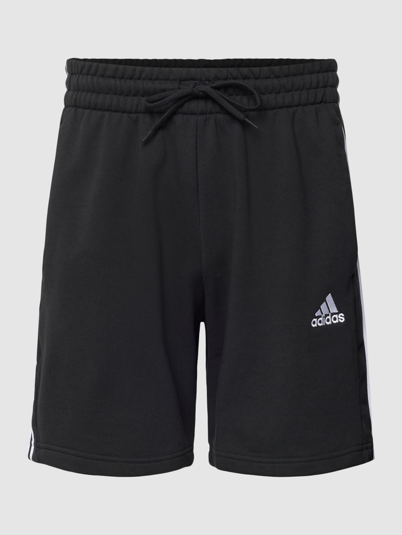Shorts mit Label-Stitching in schwarz