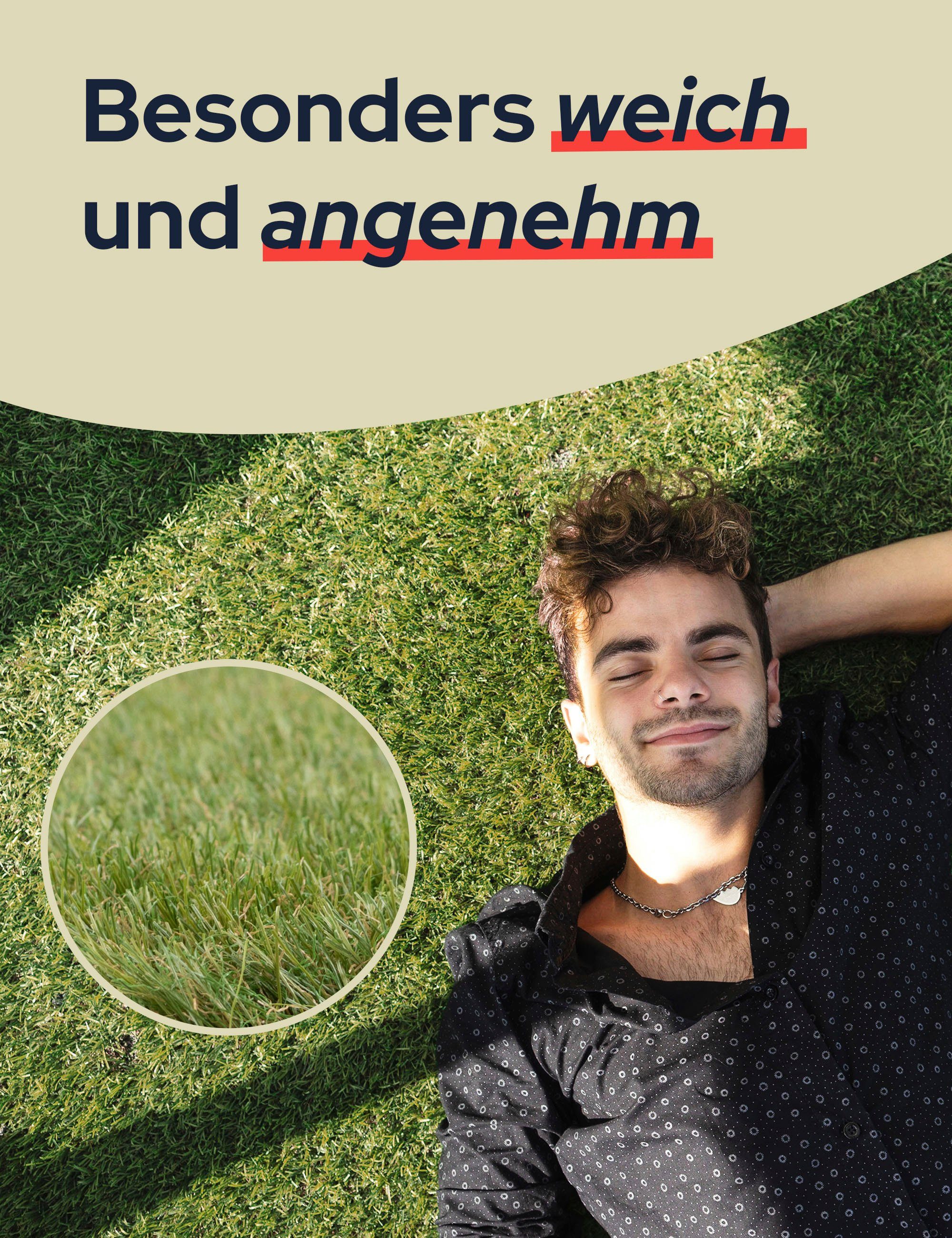 Kunstrasen COLORADO, Primaflor-Ideen in Textil, rechteckig, Höhe: 30 mm, mit Drainagefunktion, ideal für Balkon & Terrasse