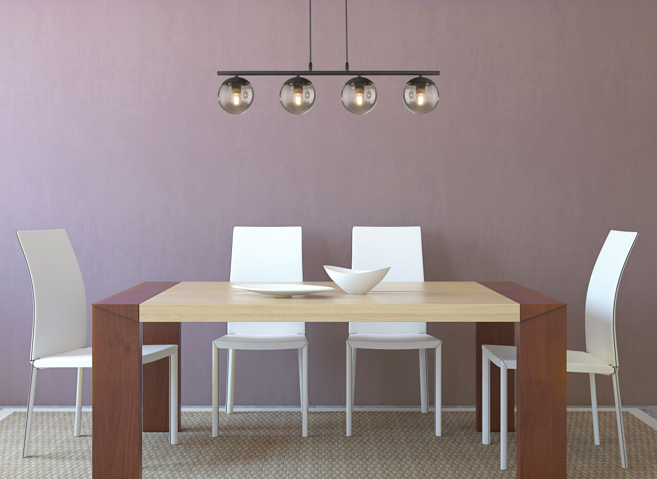 Globo Lighting - BLAMA - Hängeleuchte Metall schwarz matt, 4x E27