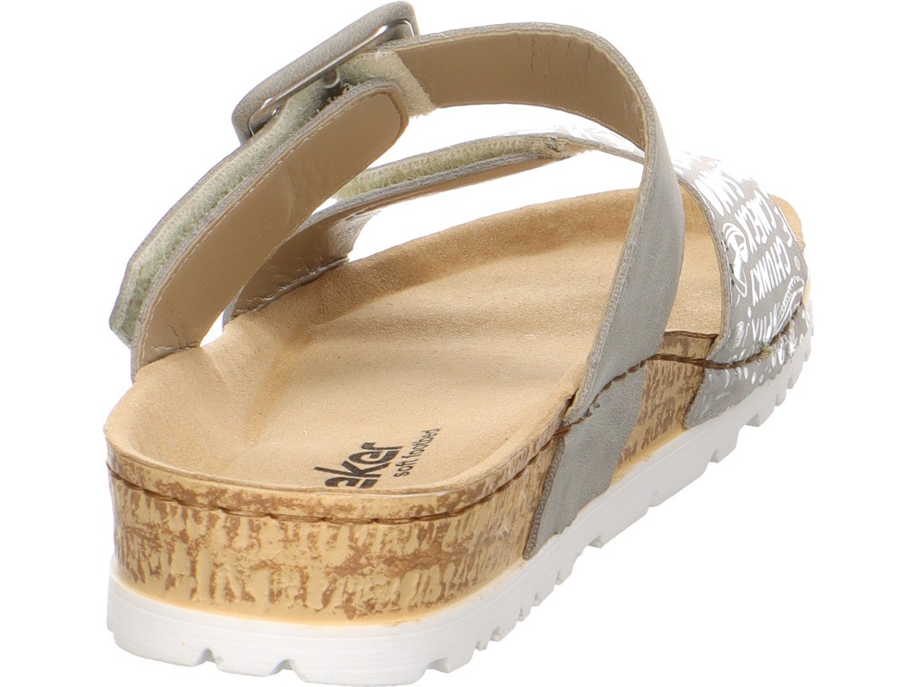RIEKER Klassische Sandalen grau FSK Damen Sandalen