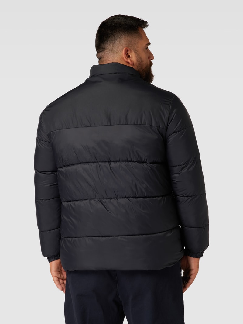 PLUS SIZE Steppjacke im Two-Tone-Design Modell 'TOBY' in schwarz