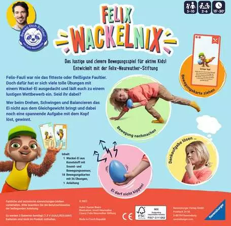 Beweg dich schlau! Felix Wackelnix - Kinderspiel ab 5 Jahren