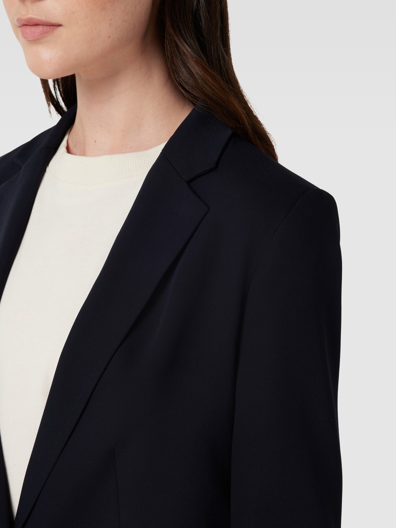 Blazer mit Knopfverschluss in marineblau