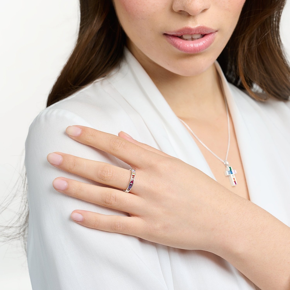 Thomas Sabo Bague pour femme 925 Argent argent Bague