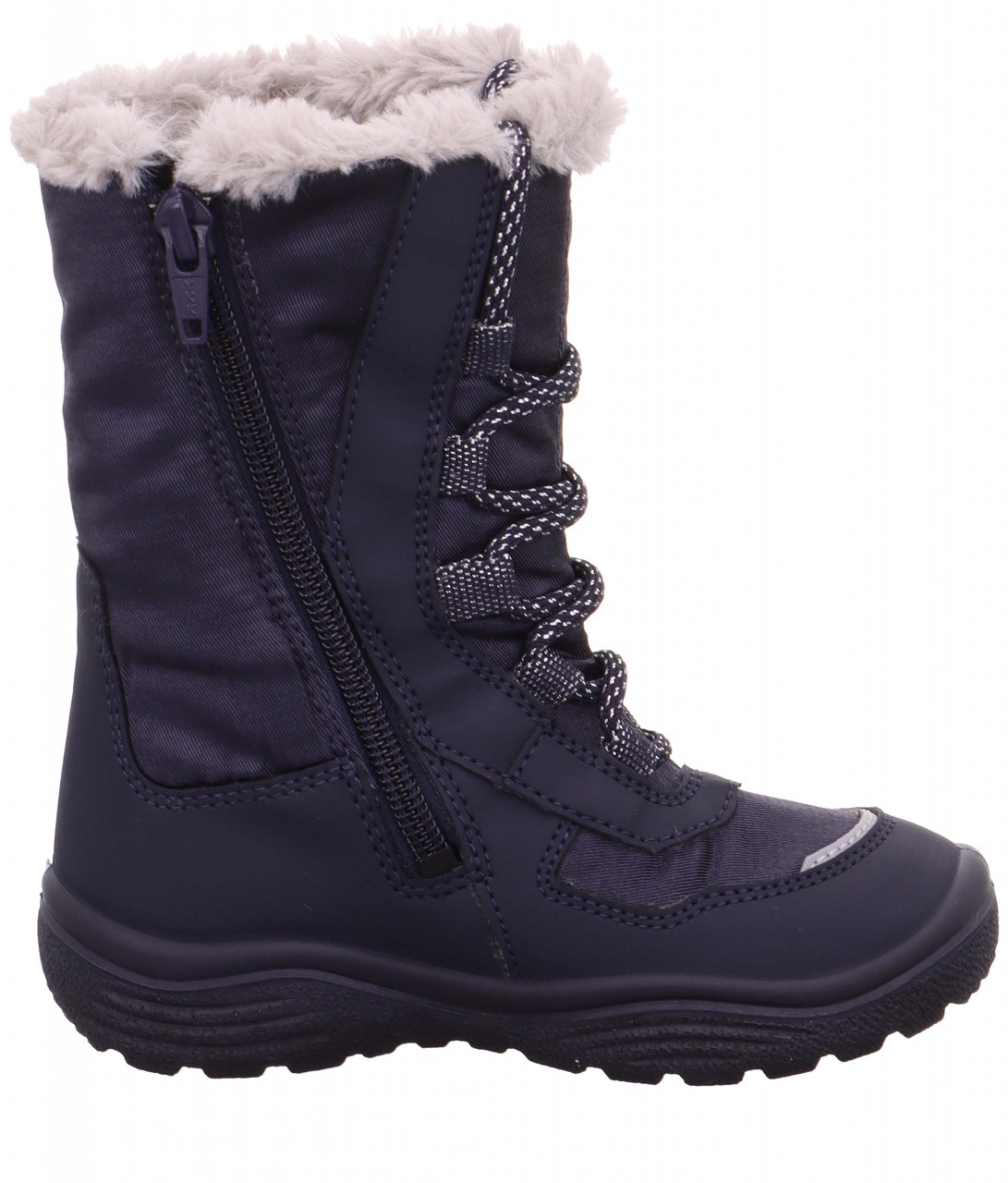 CRYSTAL - BlauStiefel mit Reißverschluss