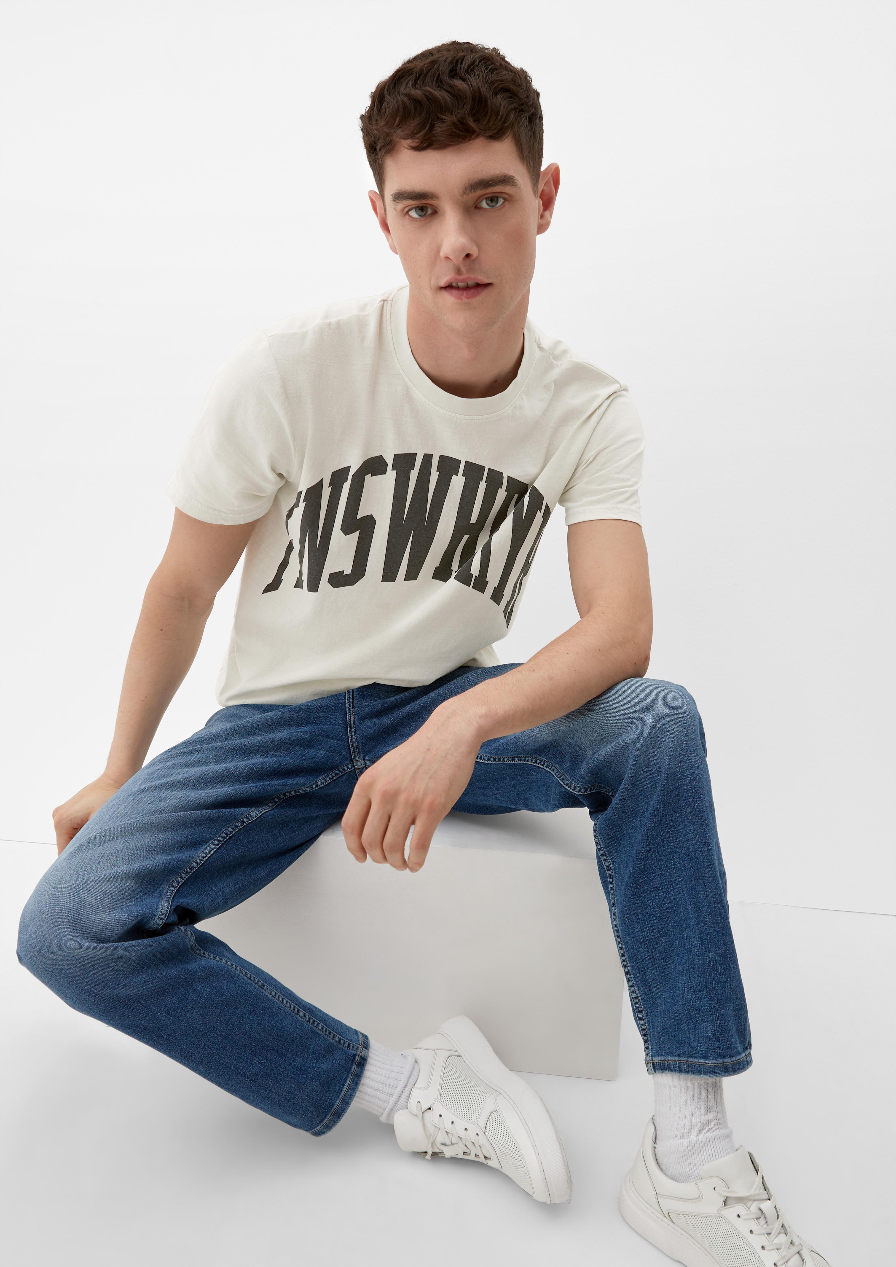 QS x JAMULE T-Shirt mit Schriftprint  2123505-90D0