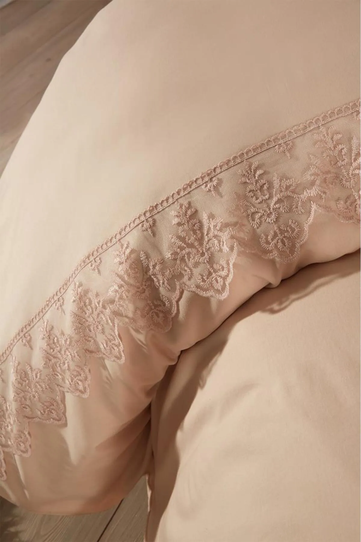 Çeyiz Diyarı  Bettwäsche Doppelbett - Braun - Gestreift