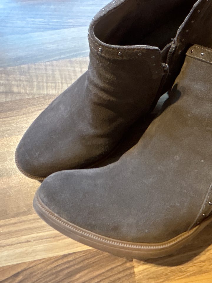 CARMELA Leder-Ankle-Boots in Taupe günstig kaufen 39