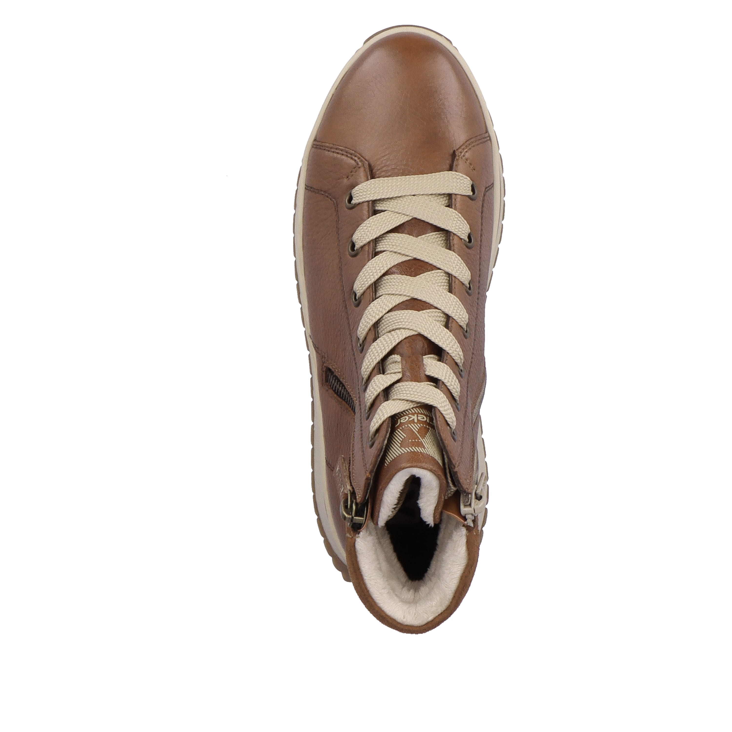 Rieker Damen Sneaker High wood brown