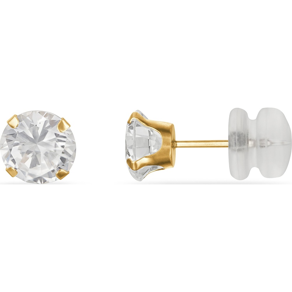 FAVS Boucles d'oreilles à fermoir à poussette 375 Or jaune Boucles d'oreilles