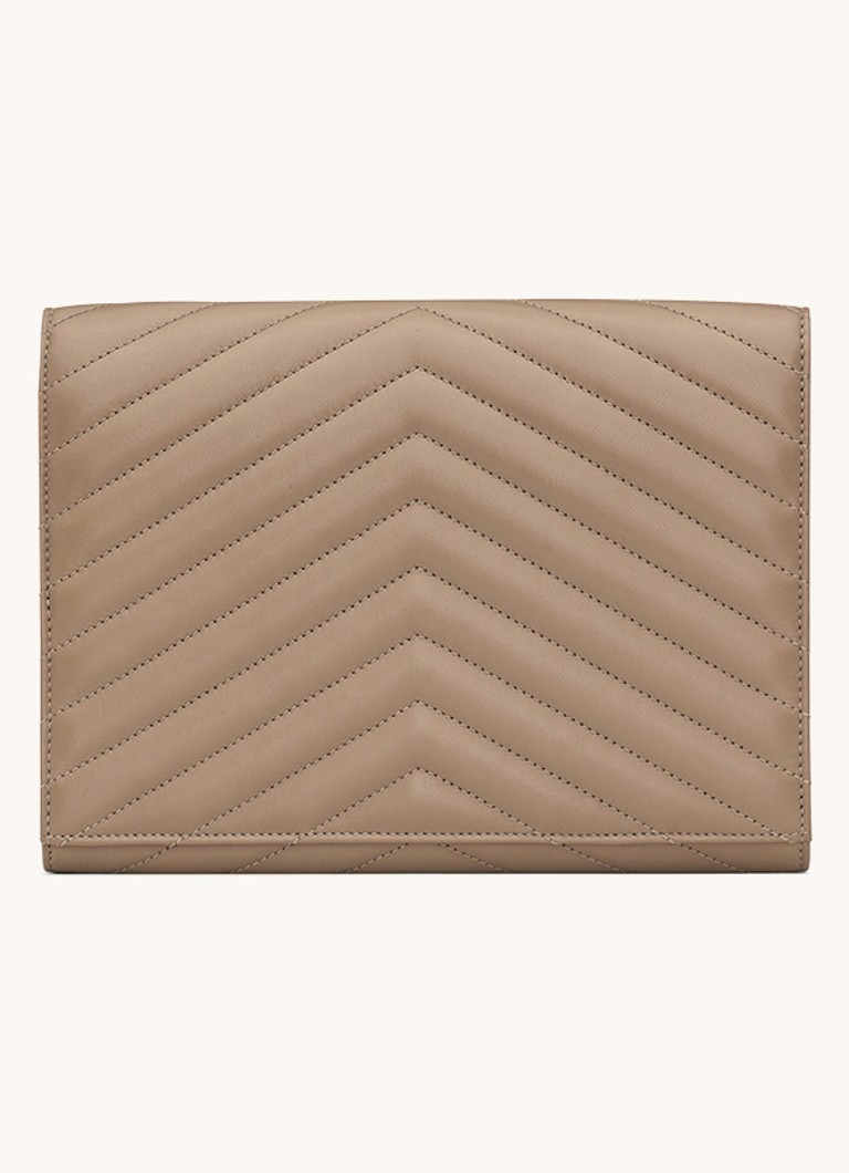 Geantă de mână din piele de miel matlasată Saint Laurent Cassandre