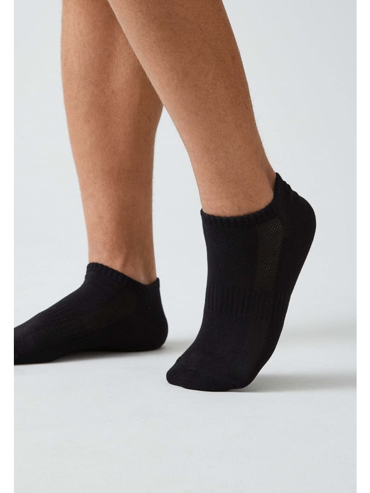 SNOCKS Sneaker Socken aus Bio-Baumwolle 6 Paar in Schwarz günstig kaufen