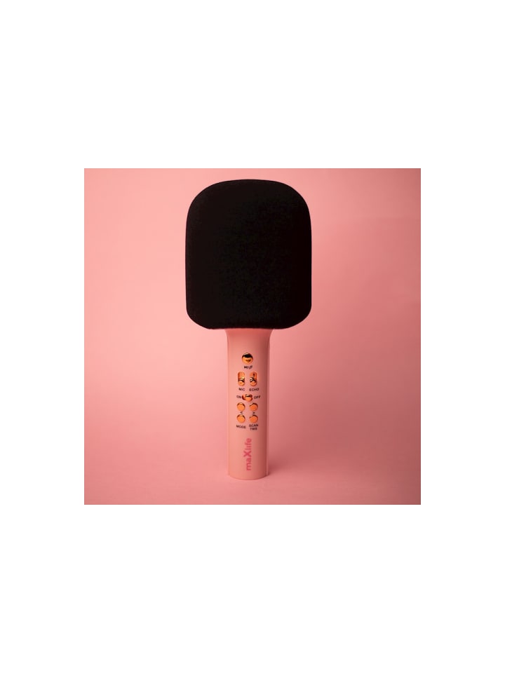 maXlife Maxlife Bluetooth-Mikrofon mit Lautsprecher MXBM-600 Pink in Rosa günstig kaufen onesize